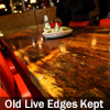 Custom Hand Made Reclaimed Wood Restaurant Tables with Epoxy Resin Finish